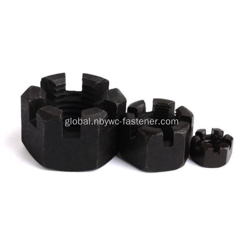 Castellated Nut HEXAGON SLOTTED ROUND LOCK CASTLE NUT Supplier